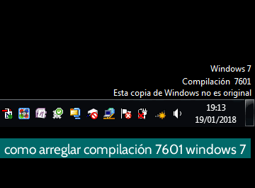 Cómo arreglar compilación 7601 Windows 7