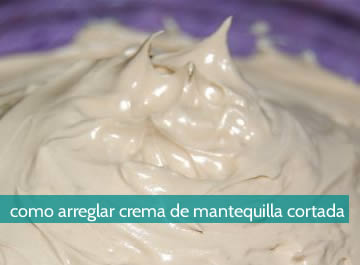 Cómo arreglar una crema de mantequilla cortada