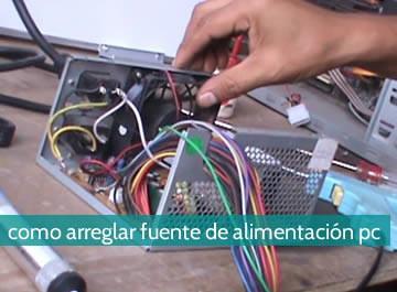 Cómo arreglar fuente de alimentación pc