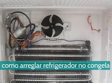 Cómo arreglar un refrigerador que no congela
