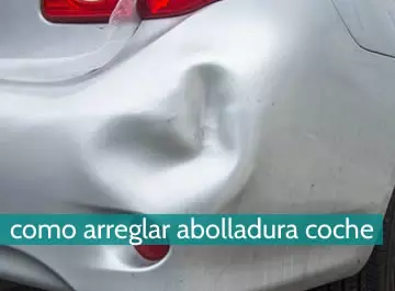 Cómo arreglar abolladura coche