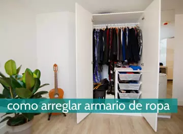 cómo arreglar los armarios de ropa