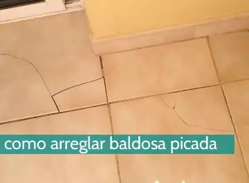 Cómo arreglar una baldosa picada