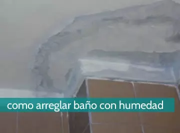 cómo arreglar un baño con humedad