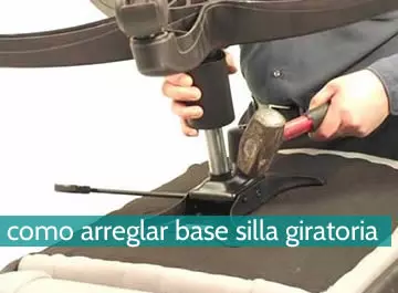 Cómo arreglar la base de una silla giratoria