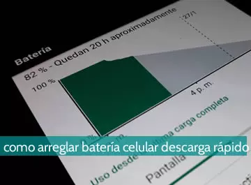 Cómo arreglar batería de celular que se descarga rápido