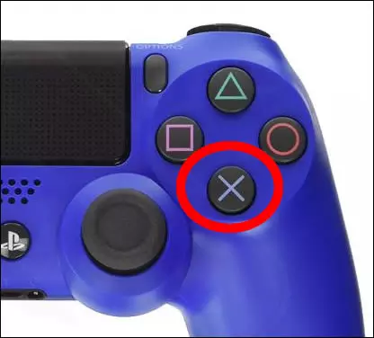 boton x ps4