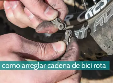 Cómo arreglar cadena de bici rota