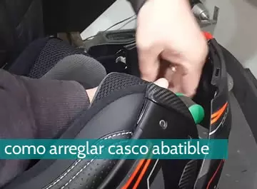 Cómo arreglar un casco abatible