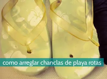 Cómo arreglar chanclas de playa