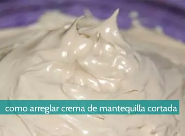 Cómo arreglar una crema de mantequilla cortada
