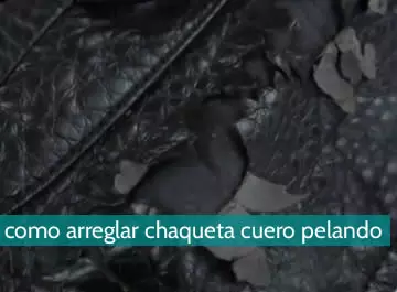Cómo arreglar una chaqueta de cuero que se está pelando