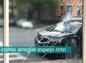 Cómo arreglar un espejo roto