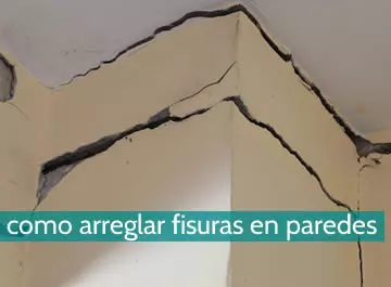 Cómo arreglar fisuras en paredes