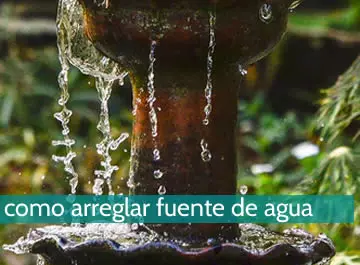 Cómo arreglar una fuente de agua