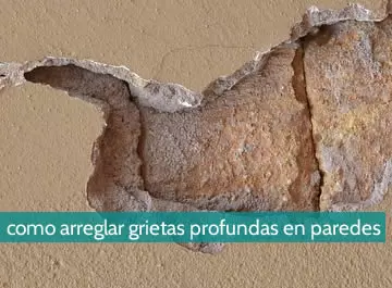 Cómo arreglar grietas profundas en paredes