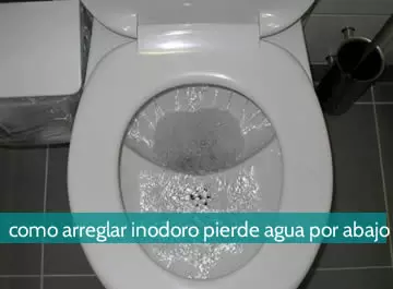 Cómo arreglar el inodoro que pierde agua por abajo