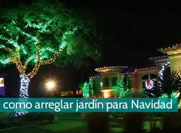 Cómo arreglar un jardín para navidad