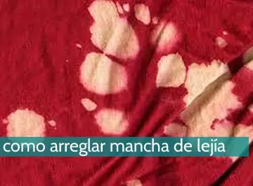Cómo arreglar una mancha de lejía