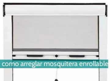 Cómo arreglar una mosquitera enrollable