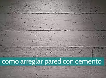 Cómo arreglar una pared con cemento