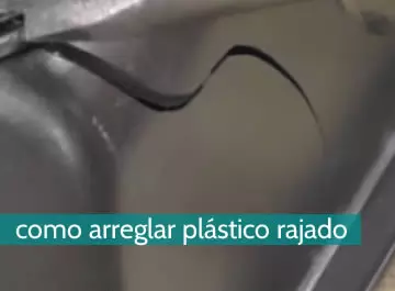 cómo arreglar plástico rajado