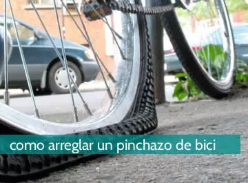 cómo arreglar un pinchazo de bici