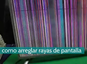 Cómo arreglar las rayas de pantalla