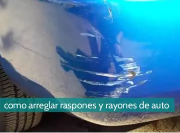 Cómo arreglar raspones y rayones de auto