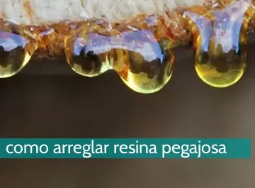 Cómo arreglar resina pegajosa