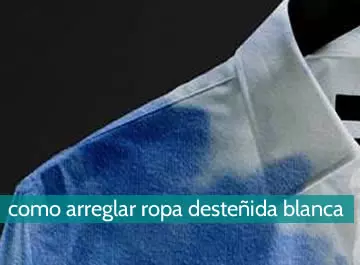 Cómo arreglar ropa desteñida blanca