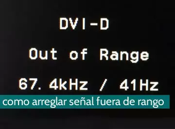 Cómo arreglar señal fuera de rango