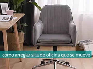 Cómo arreglar una silla de oficina que se mueve
