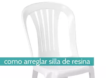 cómo arreglar una silla de resina