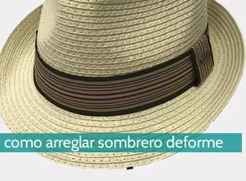 Cómo arreglar un sombrero deforme
