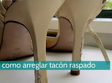 Cómo arreglar un tacon raspado