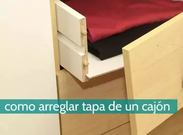 Cómo arreglar la tapa de un cajón