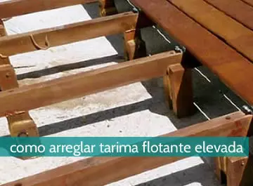 Cómo arreglar la tarima flotante levantada
